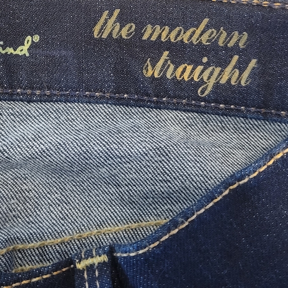 7 for All Mankind The Modern Straight Leg Jeans, Pristine Blue - Picture 9 of 9